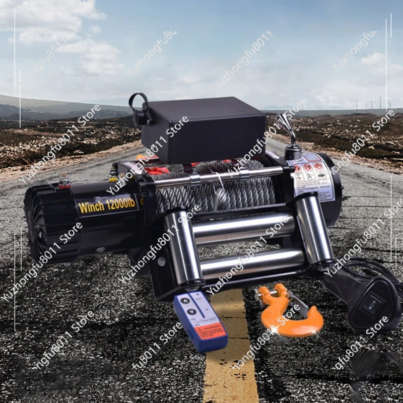Atv Winch 3000Lb - Verricello Elettrico 12V/24V 3000LB per Fuoristrada,