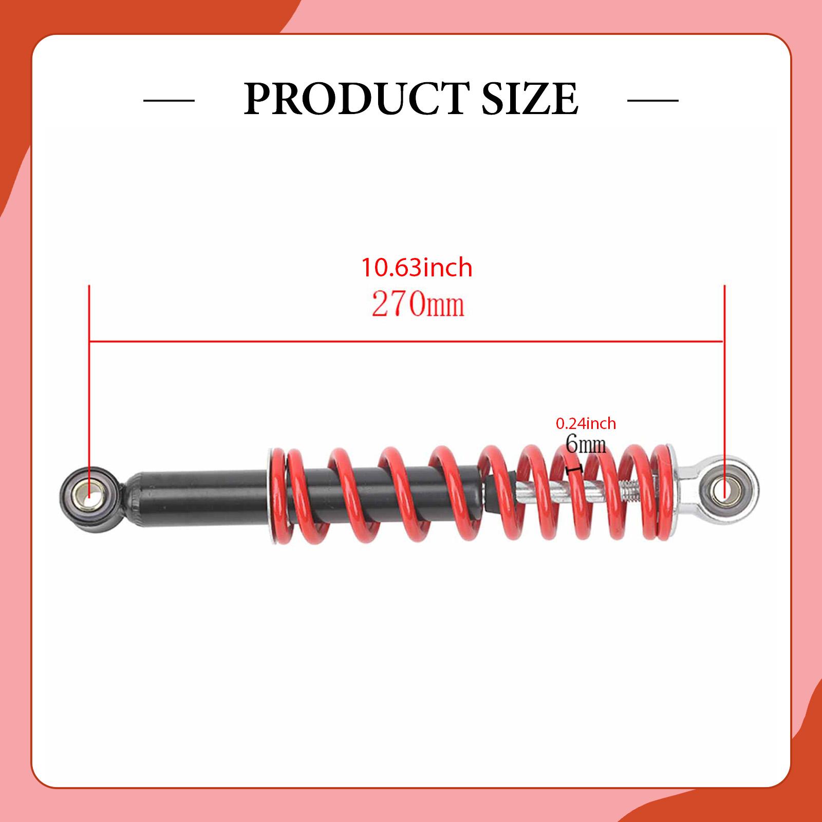 Atv Suspension Shock Absorber - Ammortizzatore Anteriore Rinforzato per Moto 270mm