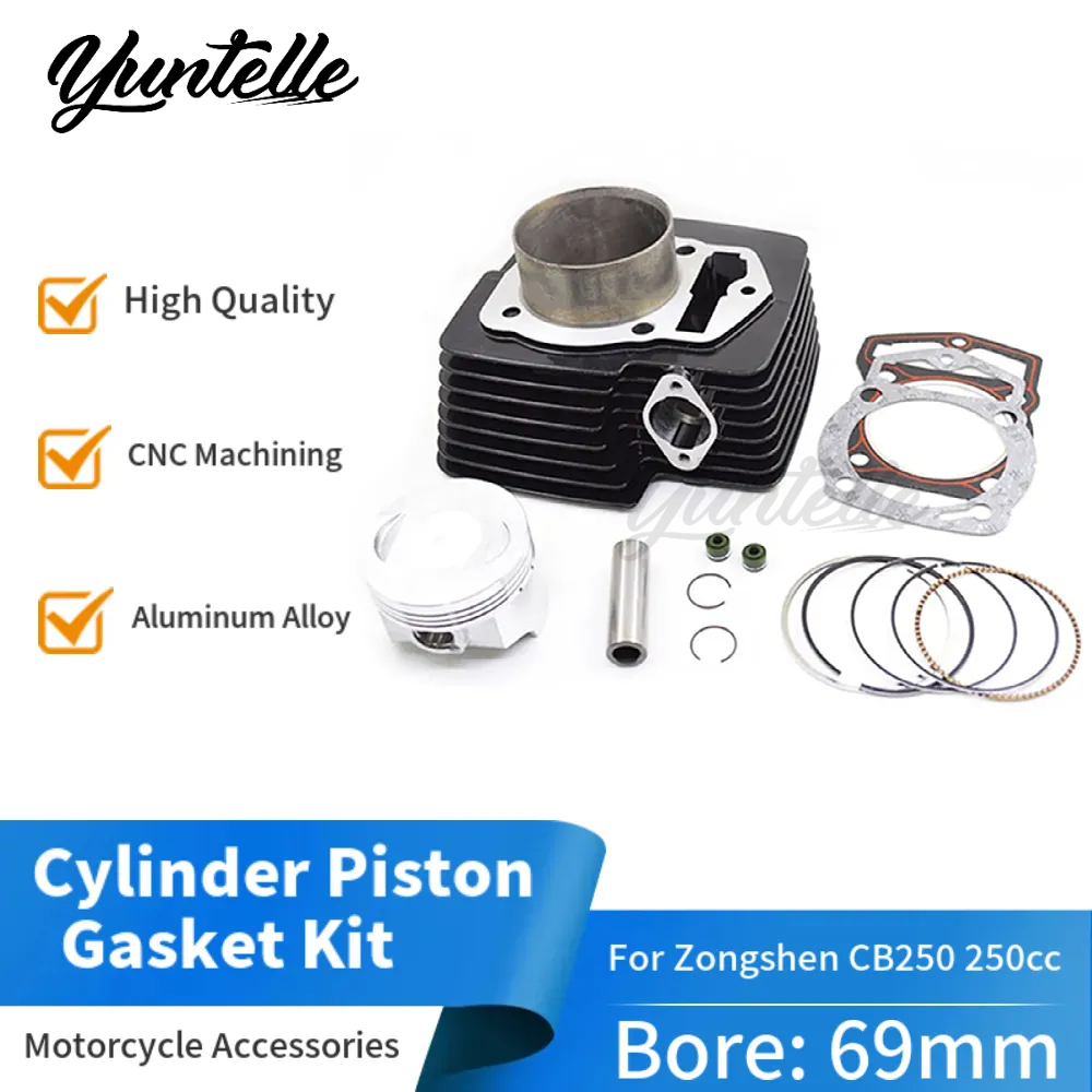 Atv 250Cc 4 Stroke - Kit Cilindro, Pistone, Fasce Elastiche e