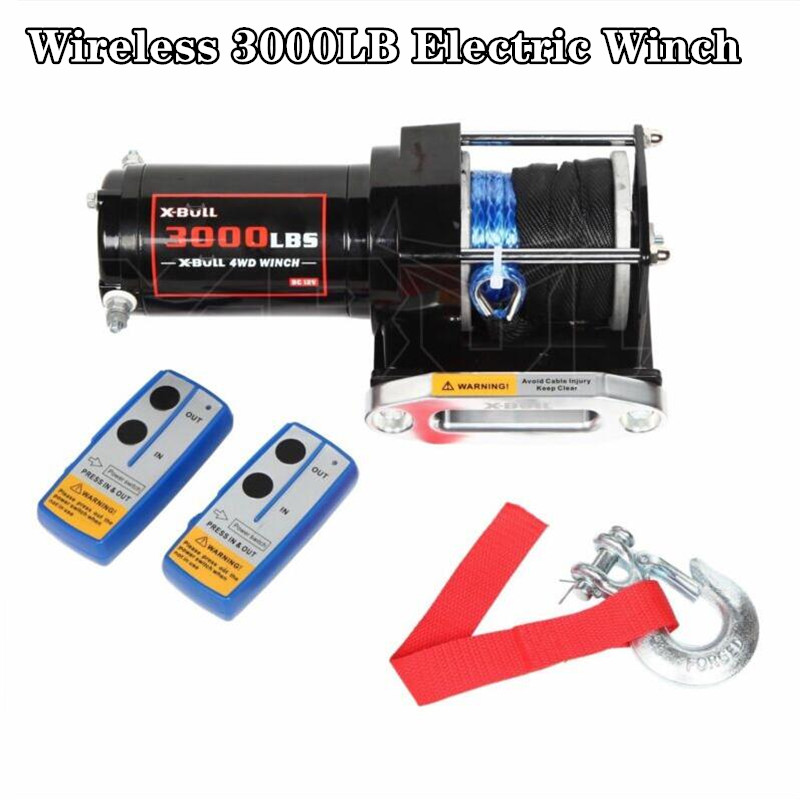 Atv Winch 3000Lb - verricello per auto 12V Wireless 3000LB