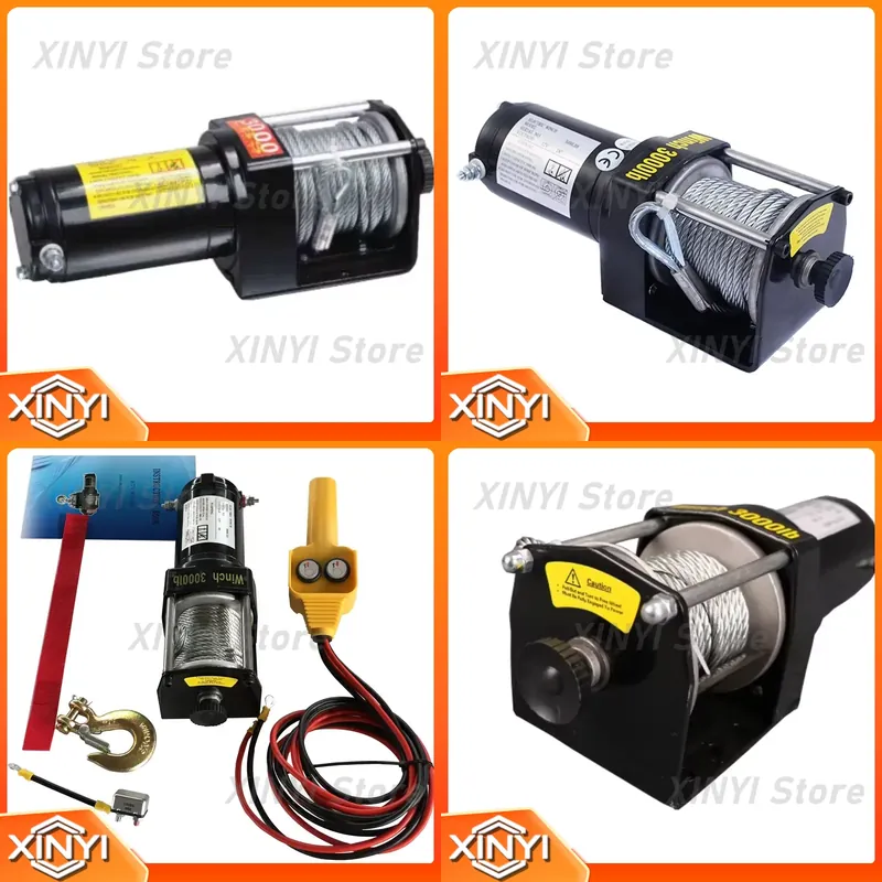 Atv Winch 3000Lb - Verricello Elettrico 12V 24V 3000lb 1361KG
